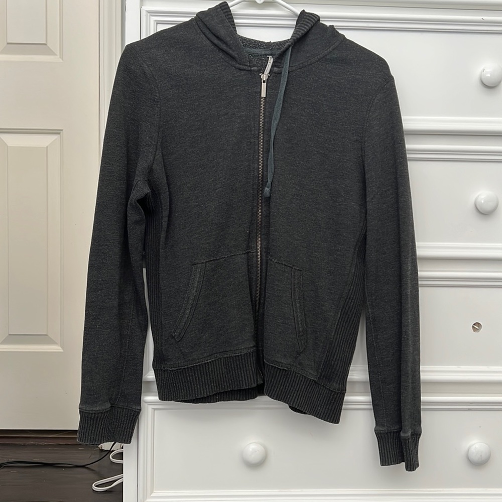 //TRESICS// Basic Charcoal Zip Up Hoodie